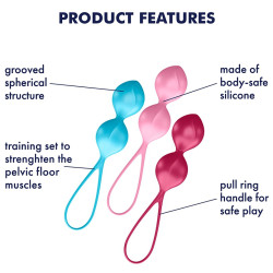 Satisfyer Boules de Geisha V-Balls Satisfyer 8 x 3.4cm